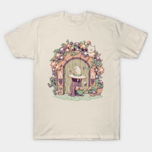 Fantasy Garden - Cute Geek Gamer Mage Flowers Gift T-Shirt